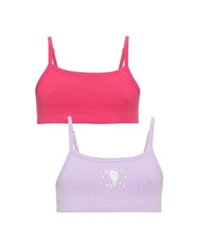 Btlankou 6 Pack Girls Crop Tops For 10-15 Years,Girls Bra Sports Bras  Training Bras Bralettes For Girls Soft Kids Underwear Sports Bra Bralettes  For