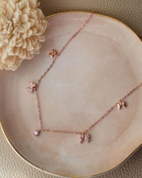 mannash Women Sterling Silver Rose Gold-Plated Necklace-picture-37