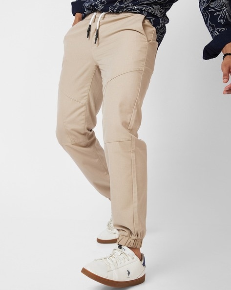 Men Relaxed Fit Cargo Pants with Insert Pockets