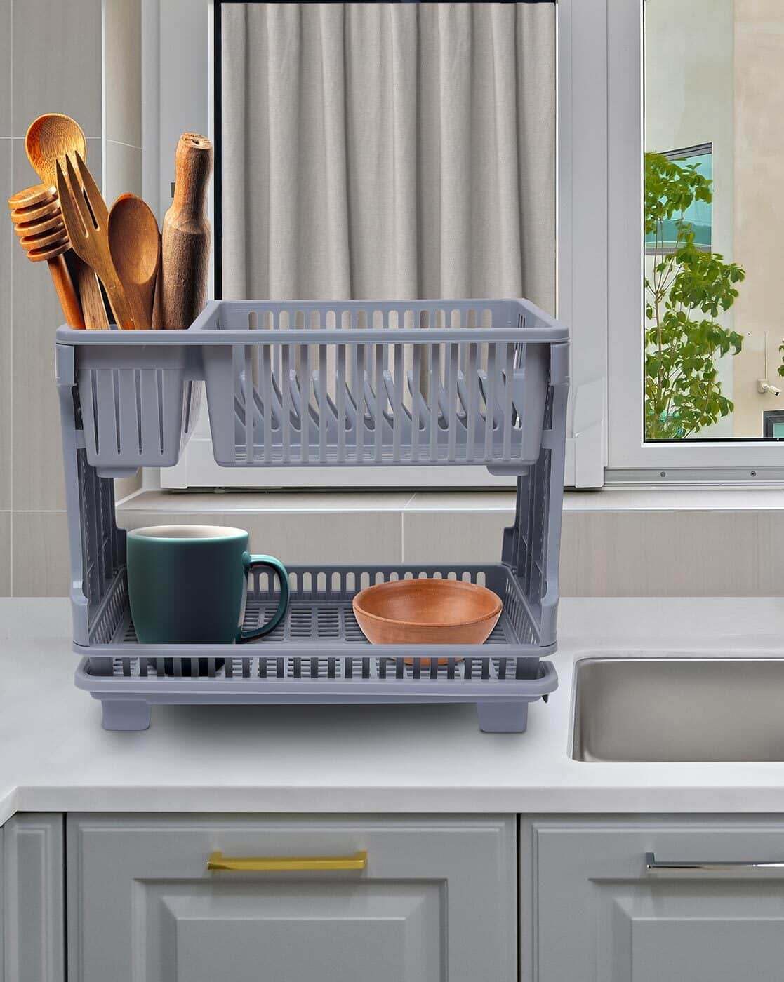 Buy Grey Kitchen Organisers for Home Kitchen by Kuber Industries