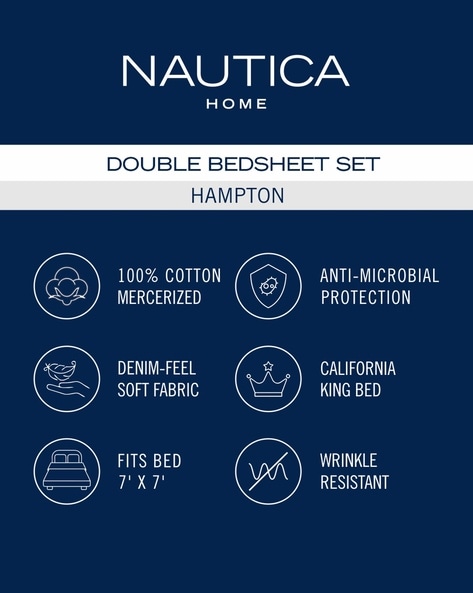 Buy Red & Black Bedsheets for Home & Kitchen by NAUTICA Online