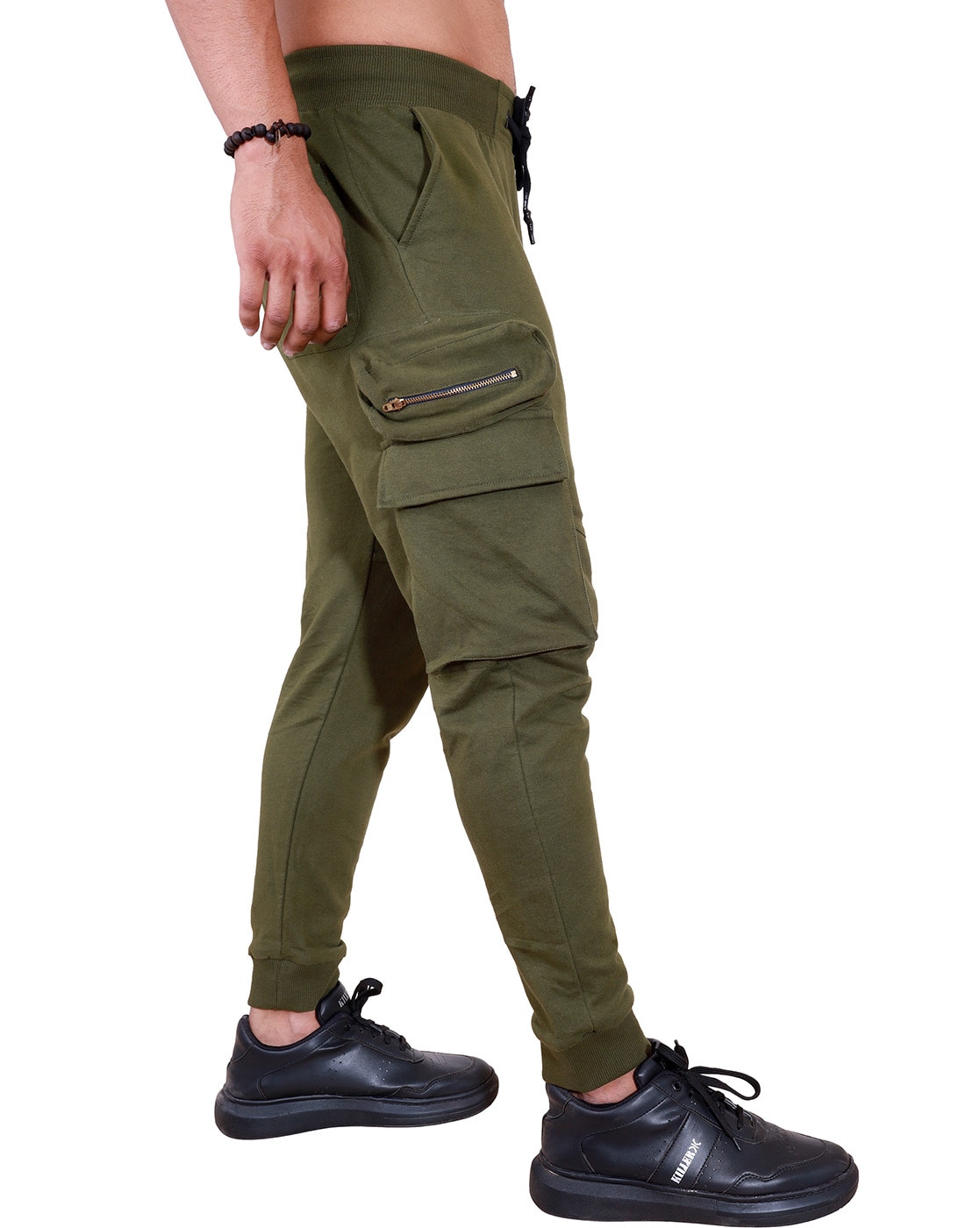 VRST Commuter Jogger Pants Men XL Olive Green Cargo Pockets