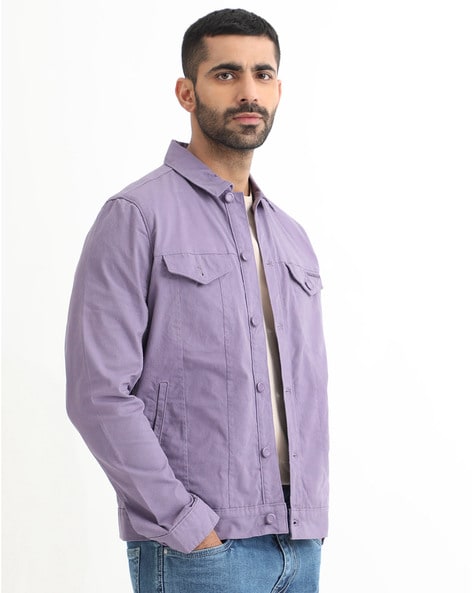 Men Tailored Fit Utility Jacket