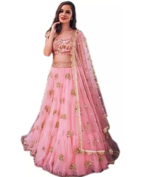 Amazon.com: STELLACOUTURE indian ready to wear silk flared bridal lehenga  choli for women with stitched blouse and dupatta (8170-U) (Green, 40) :  Clothing, Shoes & Jewelry
