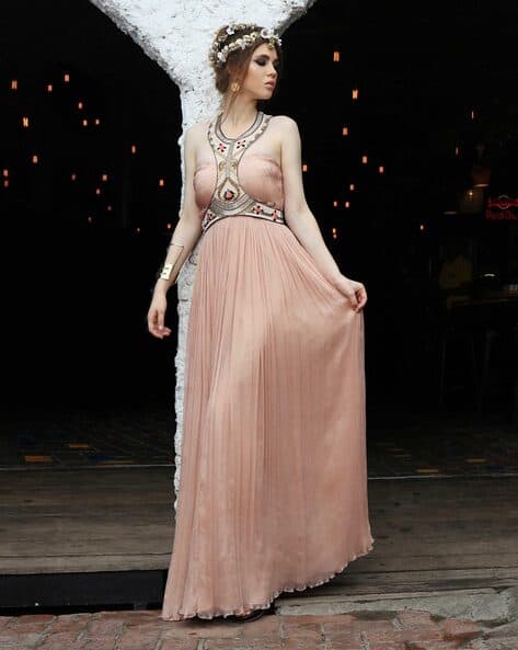 Buy Beige Dresses Gowns for Women by Richa Chaudhary Online