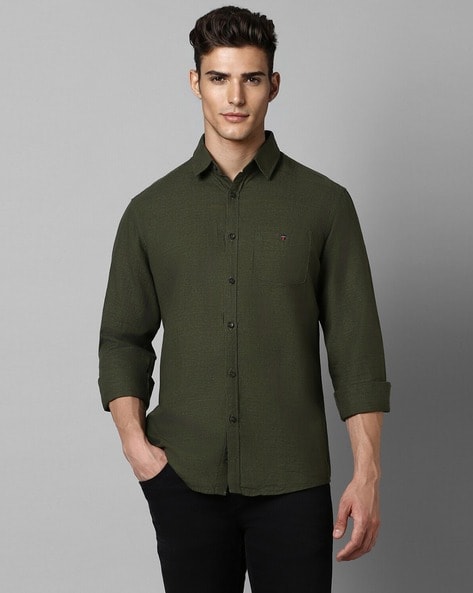 Buy Olive Shirts for Men by LOUIS PHILIPPE Online