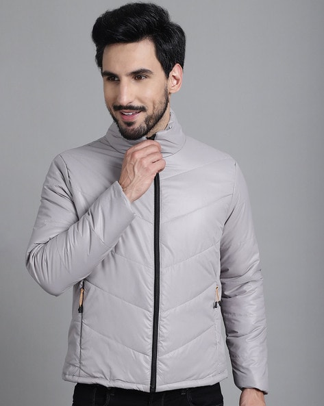 Buy Silver Jackets & Coats for Men by PURPLE STATE Online | Ajio.com