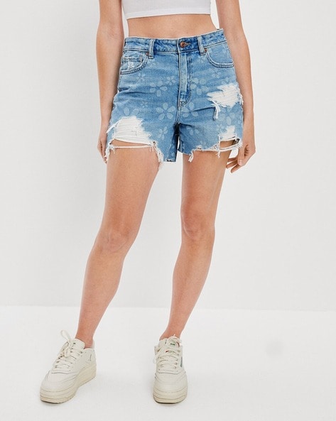 Buy online Grey Solid Slim Fit Denim Shorts from Skirts & Shorts for Women  by Showoff for ₹1259 at 60% off | 2024 Limeroad.com