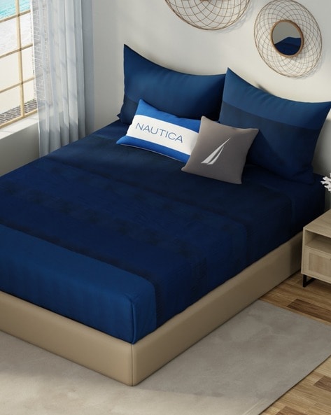 Buy Blue Bedsheets for Home & Kitchen by NAUTICA Online