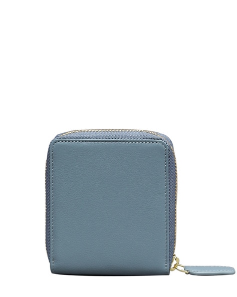 Modern & Functional Leather Zip Wallet in Black Color – OCULT