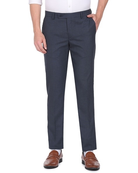 Buy Men's Arrow Grey Regular Fit Formal Trousers Online | Centrepoint UAE