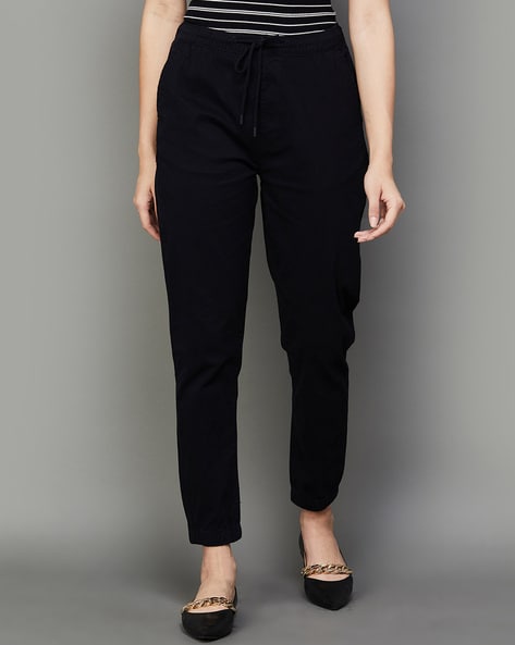 Women Relaxed Fit Single-Pleat Pants