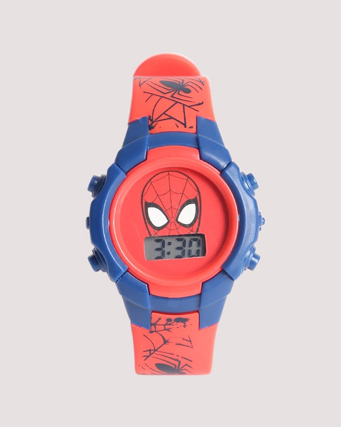 Spiderman Watch Glowing Light Watch Colourful Disco Led Light Avengers  Spiderman Digital Kids Wrist Night Day