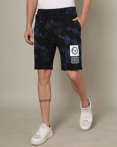 MUFTI Men Tie & Dye Slim Fit Shorts