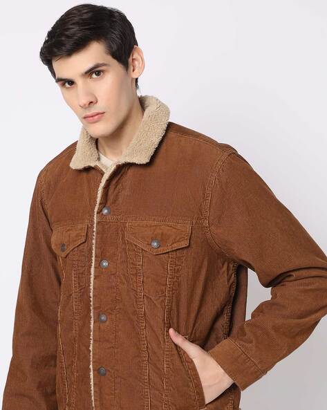 Departwest Hooded Corduroy Jacket - Men's Coats/Jackets in Tobacco | Buckle