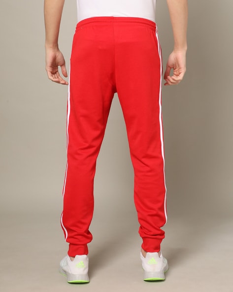 Men Striped Joggers with Insert Pockets