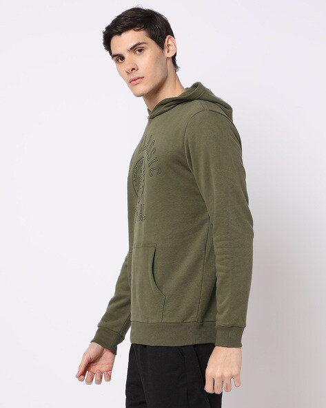 HOODIE SWEATSHIRT - Olive green