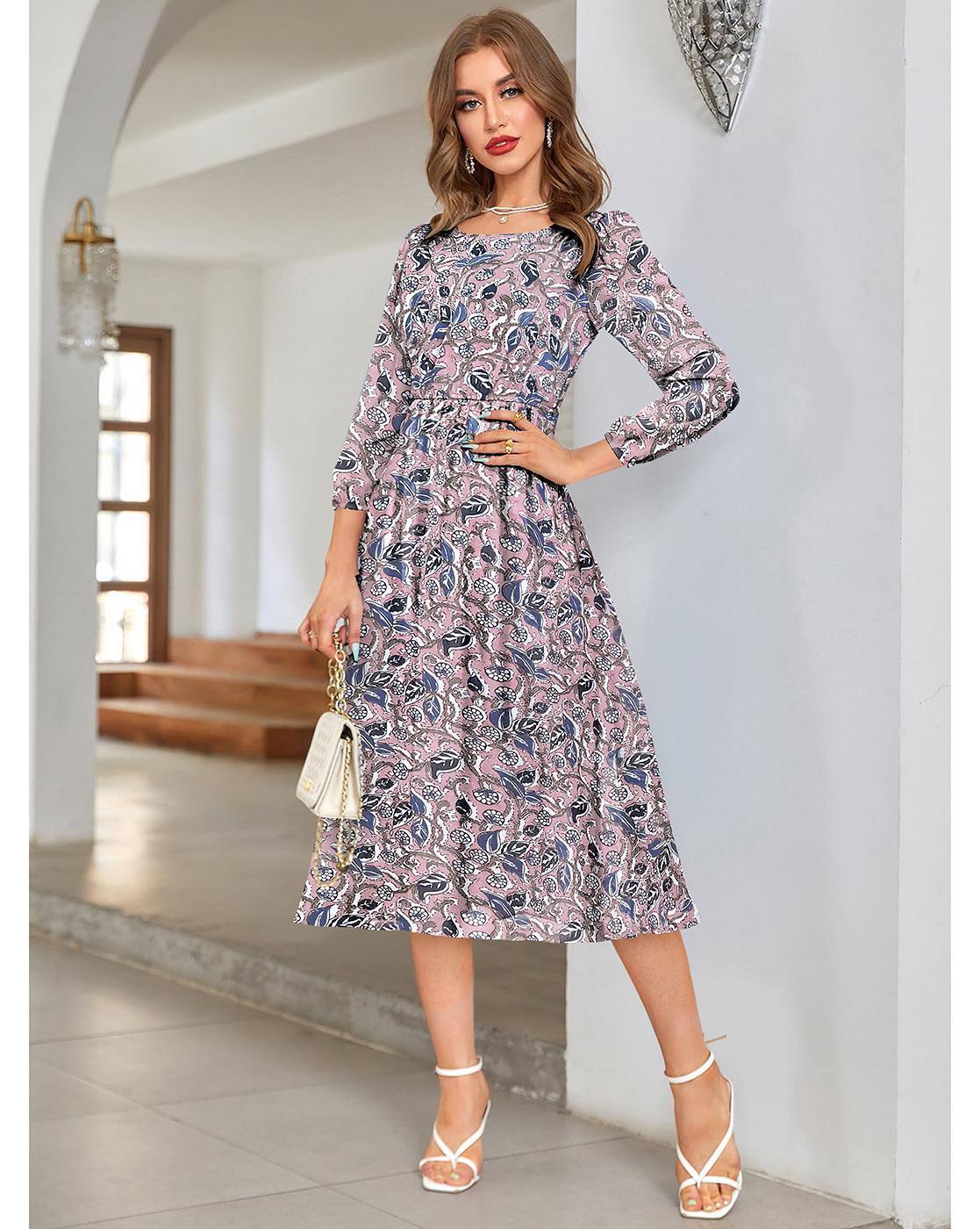 talbots fit and flare dress Paisley Fit & Flare Dress
