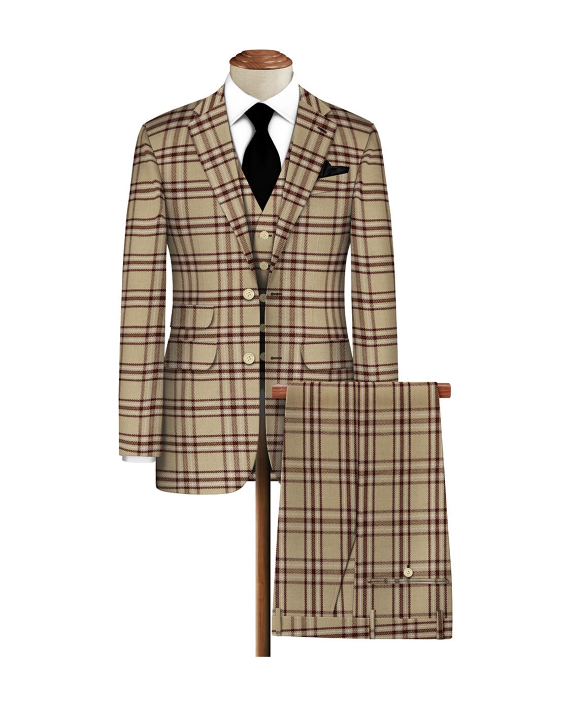 Burberry check outlet suit