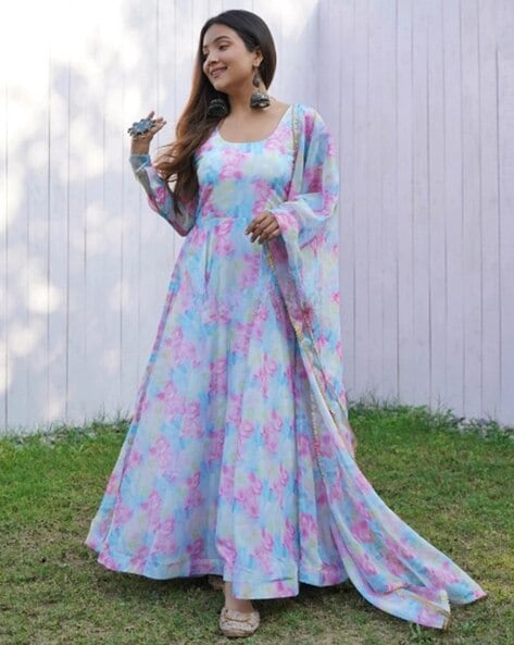 65+ printed salwar suit all over same fabric design||floral print suit  design|#suits #kurtis - YouTube