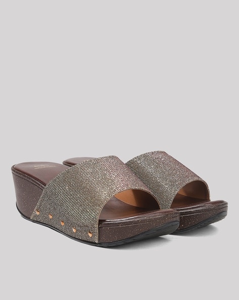 Buy Women Black-Pat Casual Sandals Online | Walkway Shoes