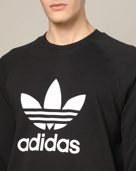 Mens adidas trefoil store crew sweatshirt