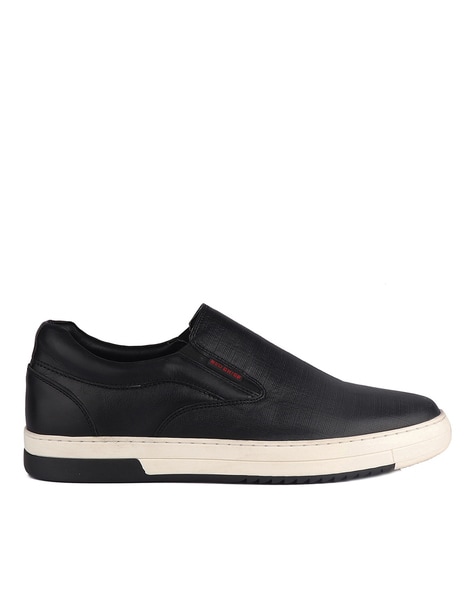 Black low top sales leather sneakers