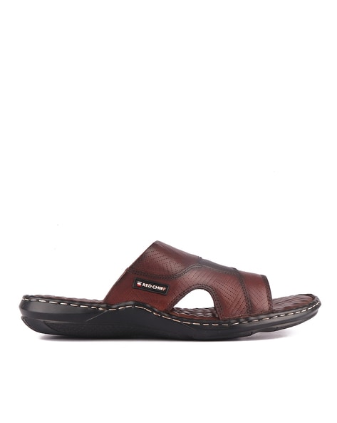 Leather Slider Slippers