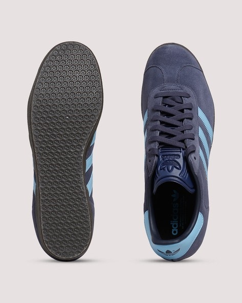 Mens blue hot sale gazelle trainers