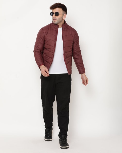 Buy Maroon Jackets Coats for Men by 9ty3ree Online Ajio