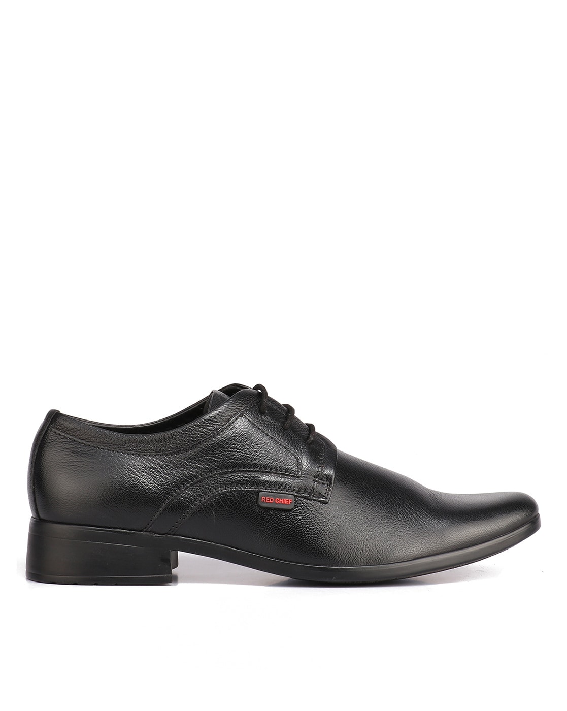 Red chief black hot sale leather formal shoes