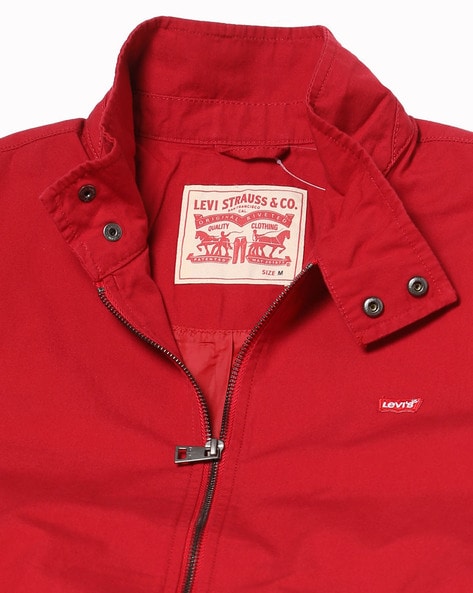 Red levi jacket store mens