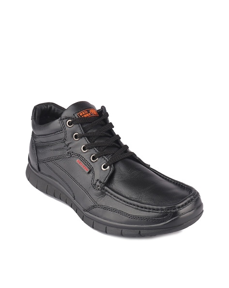 Red chief black store shoes without laces