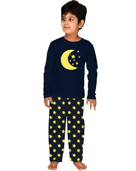 Buy Navy Blue Nightsuit Sets for Boys by Funkrafts Online