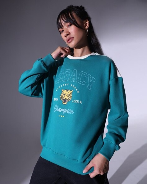 Oversized champion cheap sweatshirt womens