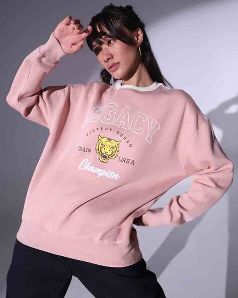 Buy Pink Sweatshirt & Hoodies for Women by HUBBERHOLME Online