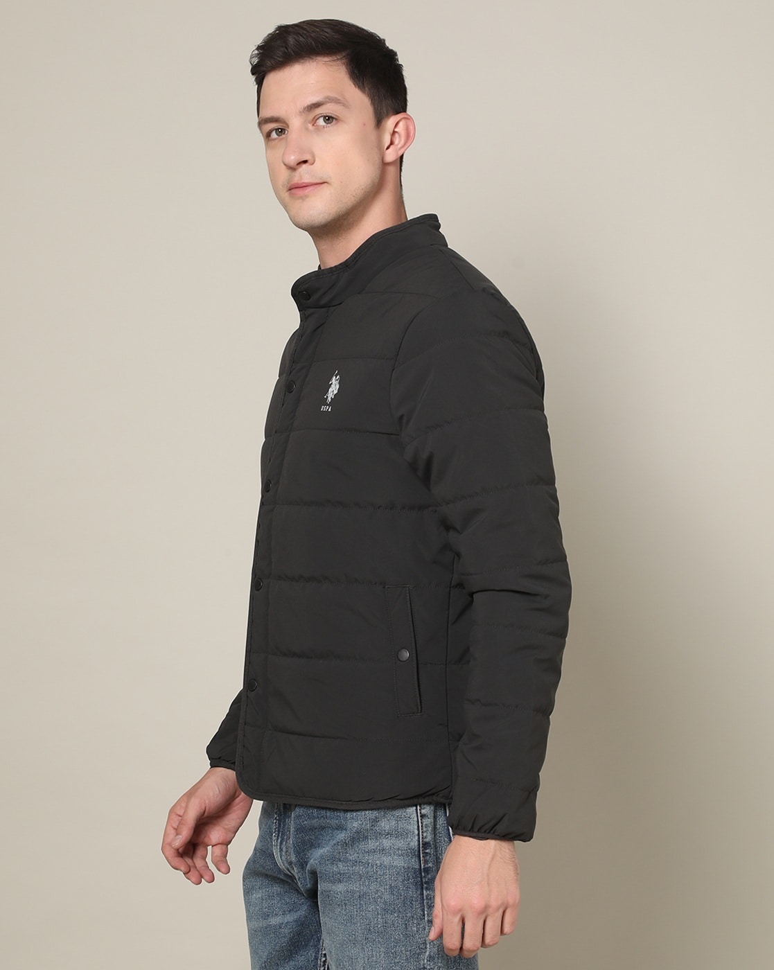 U.S. POLO ASSN. Men Solid Puffer Jacket | Lifestyle Stores | Jakhan |  Dehradun