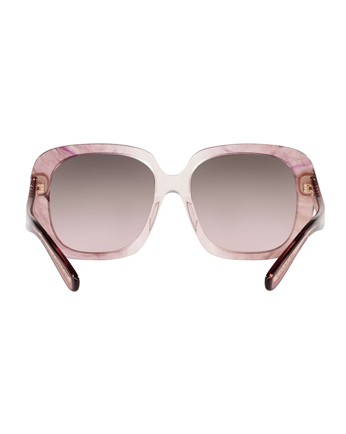 NIB top Coach oversized sunglasses pink tortoise frame & brown pink gradient 100% UV