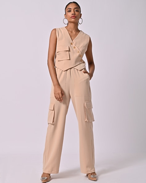 Buy Beige Blazers Waistcoats for Women by The Missy Co Online Ajio