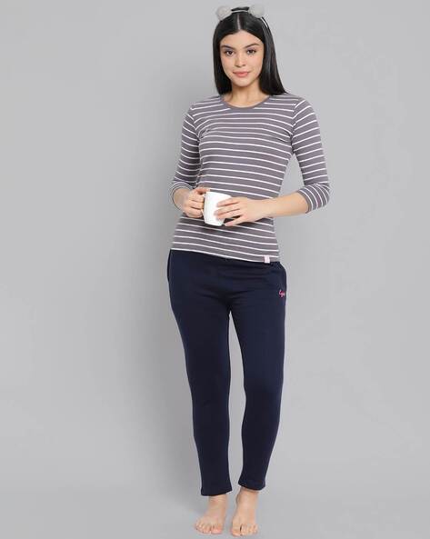 Buy Navy Track Pants for Women by LYRA Online