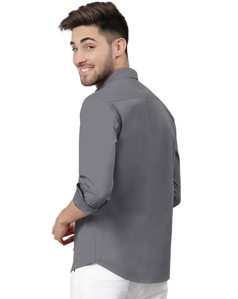 Buy KHUSHI CREATION Men Regular Fit Spread-Collar Shirt Online