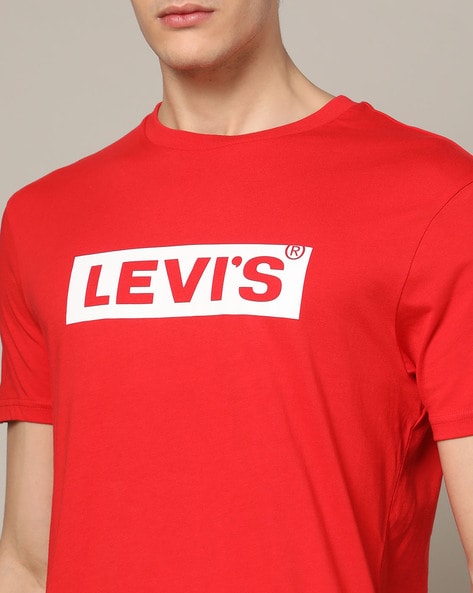 LEVI'S T-SHIRT SHORT SLEEVE MAN RED
