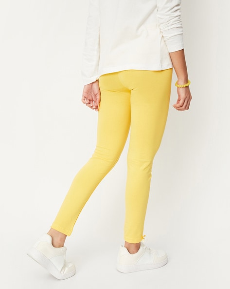 Buy Yellow Embroidered Leggings (3mths-7yrs) from Next USA