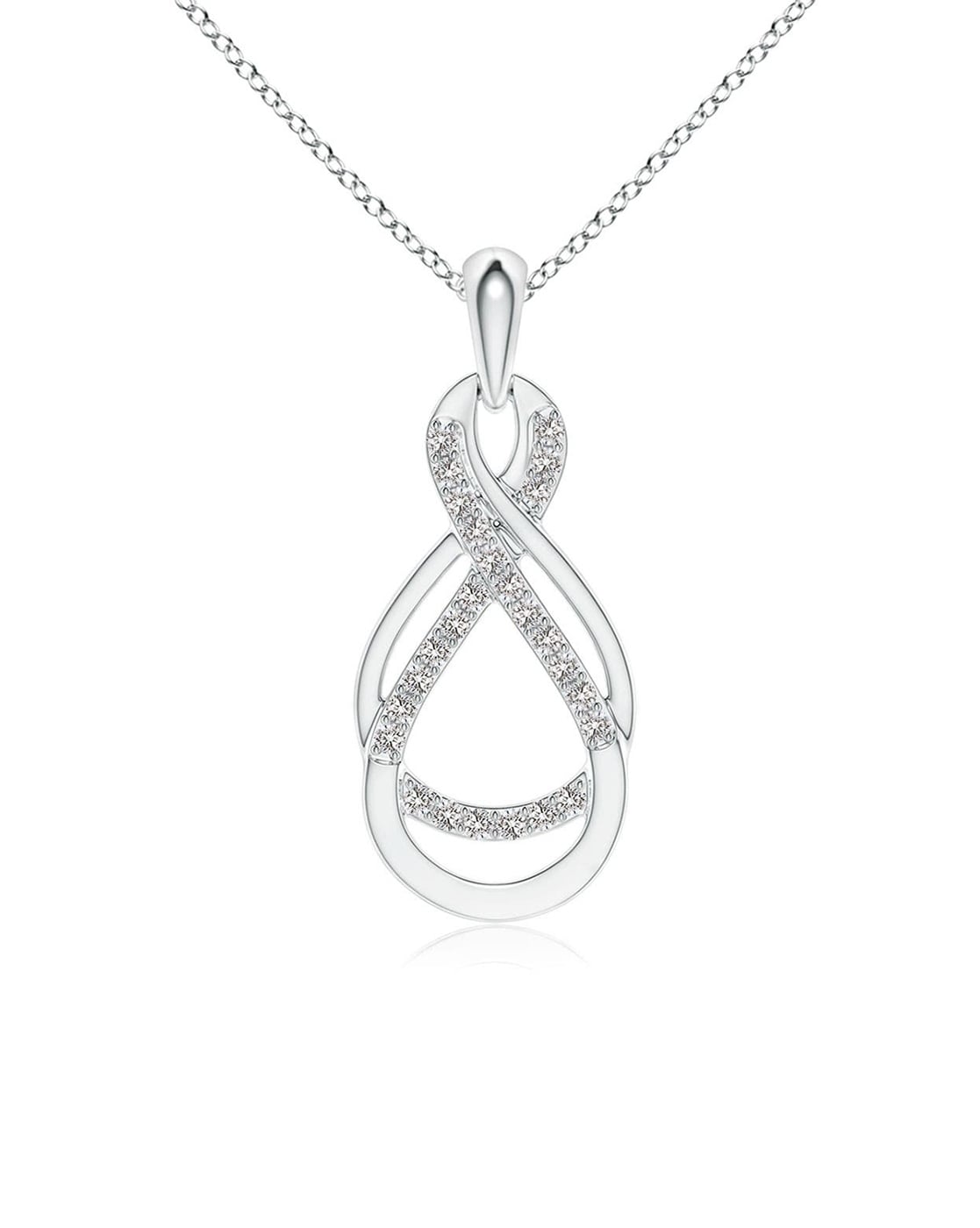 Pompeii3 12ct Solitaire Round Diamond White Gold New Pendant India | Ubuy