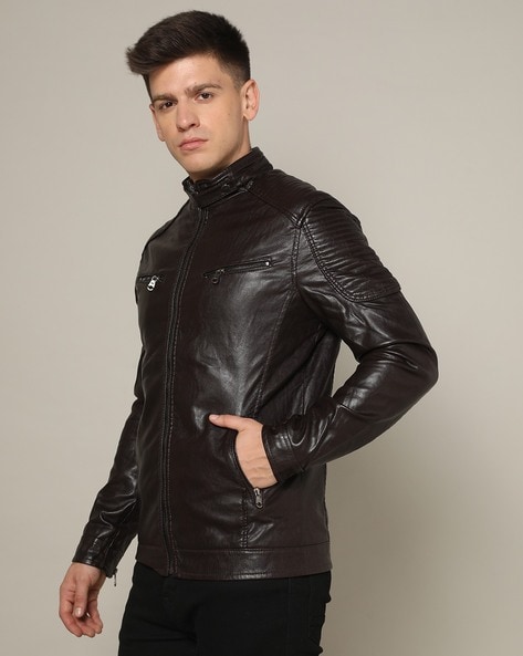 Pelle wake Leather Jacket Used Man Size XL Black XXC189L | eBay