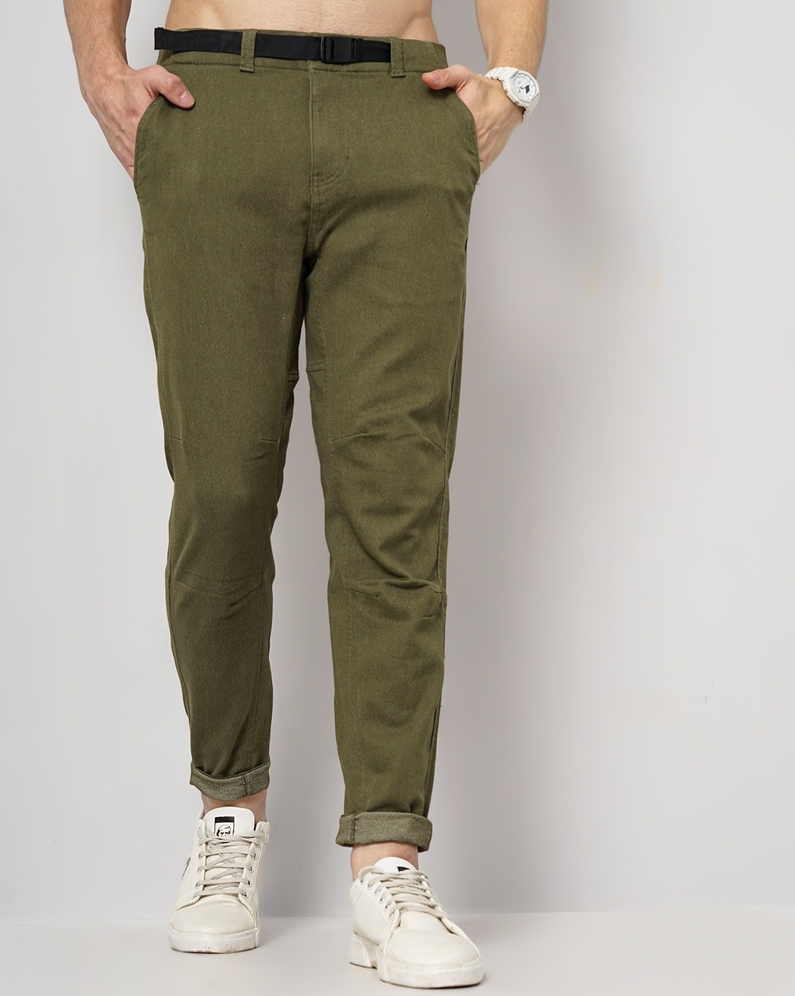 Buy Celio Men Grey Slim Fit Cargo Trousers - Trousers for Men 411659 |  Myntra