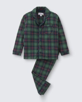 Men Checked Shirt & Pants Set-image-1