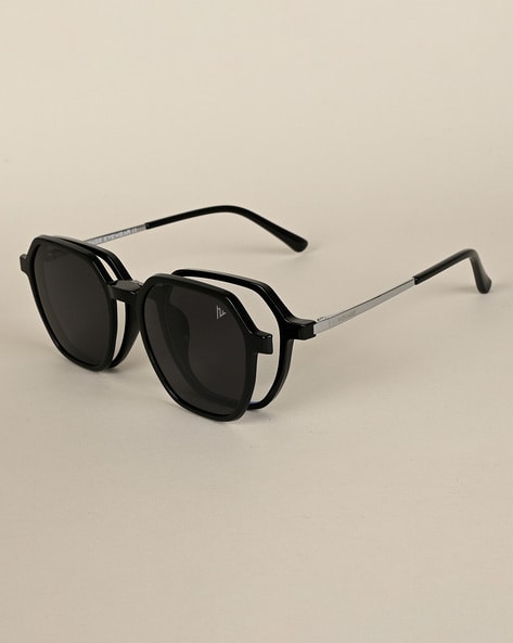 Psy – Polarised Clip-on Sunglasses Aviator - Chrome