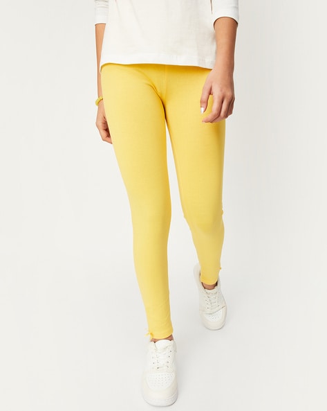 Little Girls Dreamer Graphic Tee and Leggings - Yellow