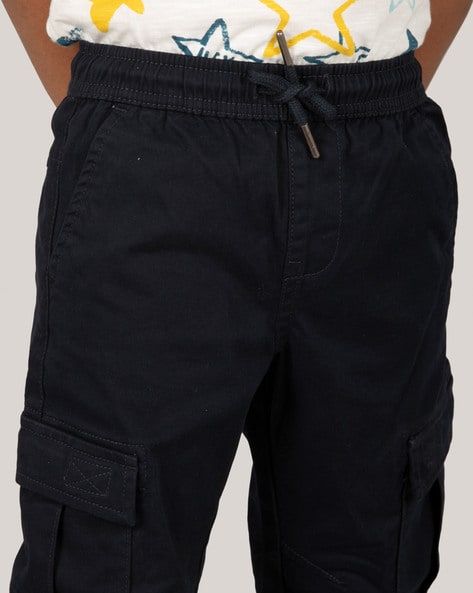 Elastic Waist Slim Fit Cargo Pants